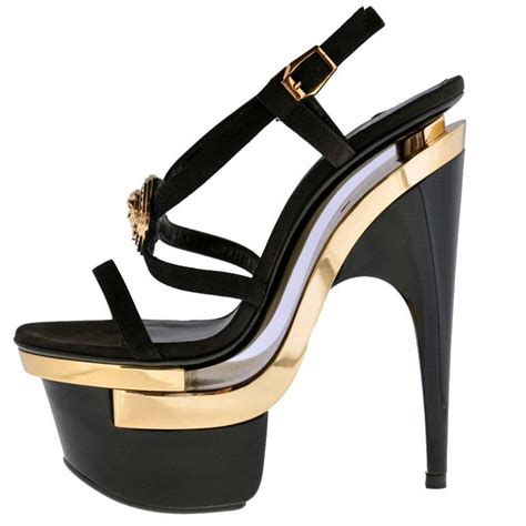 versace lace up sandals|versace sandals black and gold.